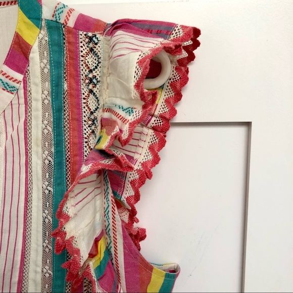 💠 dRA Los Angeles Multi Stripe Blouse - Picture 4 of 11